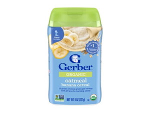GERBER Organic Cereal – Oatmeal Banana